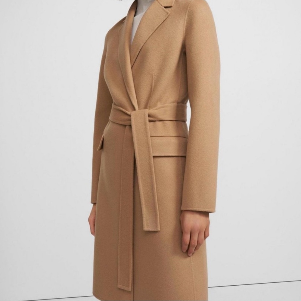 Theory wrap Coat in Double-Face Wool-Cashmere in NWOT condition